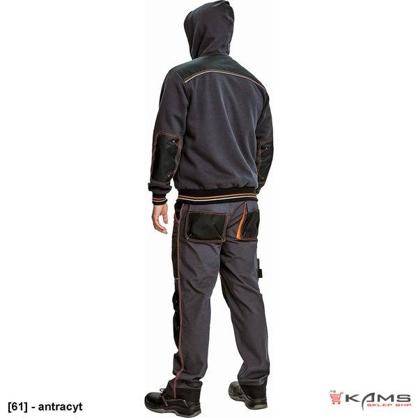 KNOXFIELD HOODIE - męska bluza z kapturem bawełna/poliester, wewnątrz nieszczotkowana tkanina frotte - 3 kolory - XS-3XL.