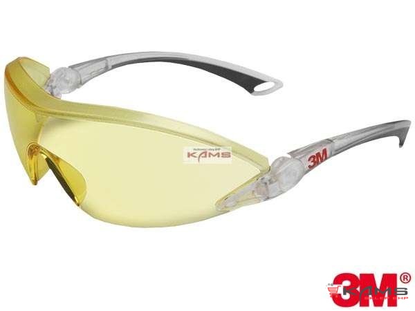 3M-OO-2840 - okulary ochronne, poliwęglanowe soczewki, filtr UV, regulowany kąt nachylenia - 2 kolory.