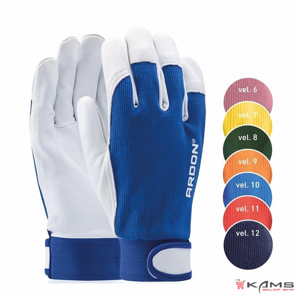 HOBBY - Rękawice wzmacniane skórą ARDON®HOBBY A1073 - 7, 8, 9, 10, 11