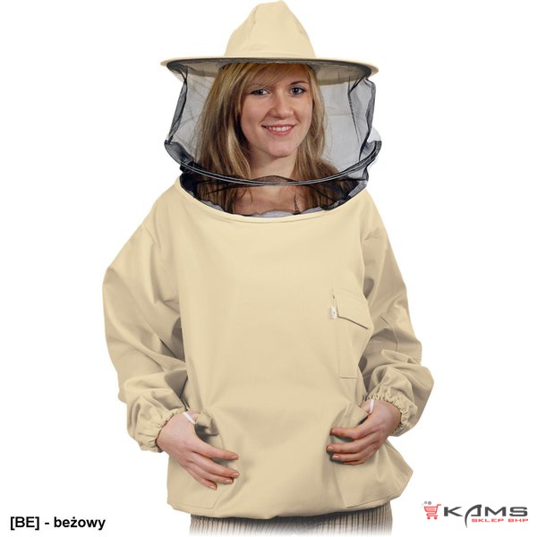 BEE-JAC21 - Bluza pszczelarska z kapeluszem - S-3XL