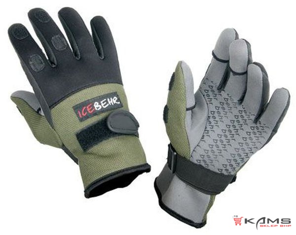 Behr ICEBEHR - Rękawice Neoprenowe SUOMI-WINTER, 3 odpinane palce, 90% neopren - M-2XL.