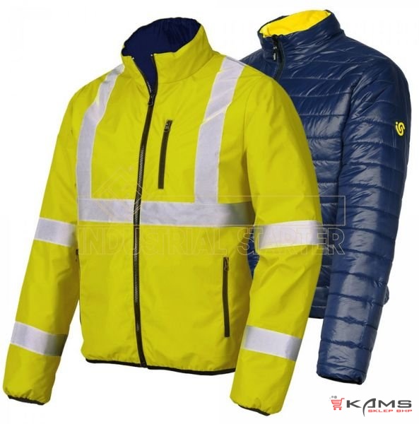 BLUNDER 04714 - dwustronna kurtka odblaskowa 2 kolory - S-3XL