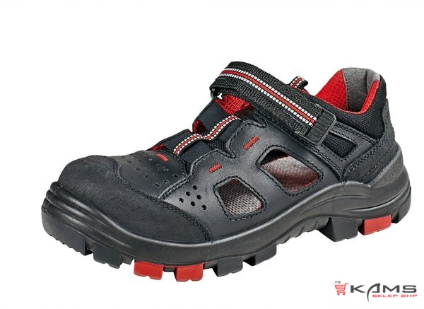 BORNHOLM SANDAL S1P HRO SRC - skórzane sandały ochronne, METAL FREE, szeroki podnosek, wkładka antyprzebiciowa, podeszwa PU/guma - 38-48