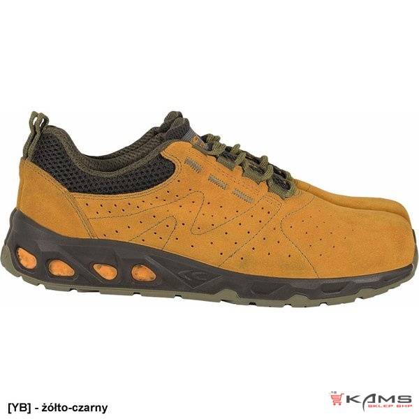 BRC-NEPER S3 SRC - bezpieczne buty, skóra zamszowa perforowana, podnosek ATP, wyściółka oddychająca SANDY DRY®, wkładka POLY-GREEN - 41-45.