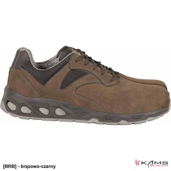 BRC-NOW S3 SRC - bezpieczne buty, skóra zamszowa perforowana, podnosek ATP, wyściółka oddychająca SANDY DRY®, wkładka POLY-GREEN - 41-45.