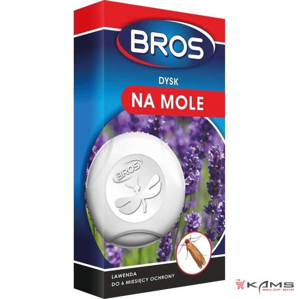 BROS-DYSK-MOL - dysk na mole, skuteczność do 6 miesięcy, 3 zapachy - nadaje delikatny zapach.