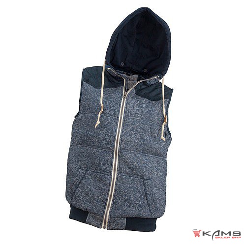 BEZRĘKAWNIK Z KAPTUREM BZR-0416 - bezrękawnik z kapturem - S-XL.