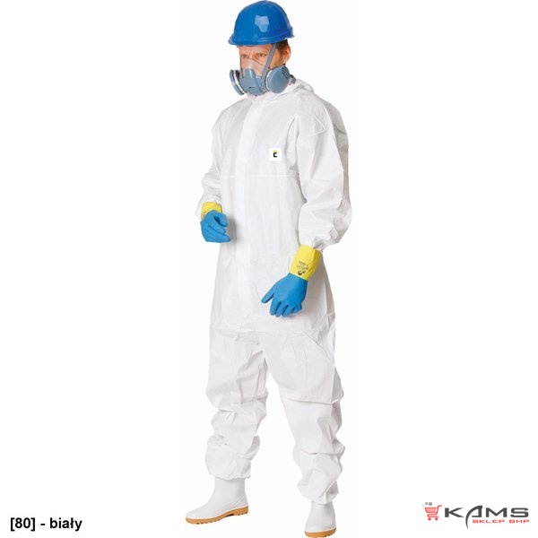 CHEMSAFE 500 - Antystatyczny kombinezon ochronny z kapturem, CE III, typ 5 i 6