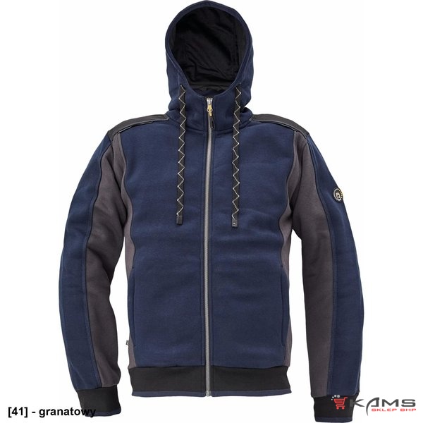 DAYBORO - męska bluza, kaptur, odblaskowe elementy, 55% bawełna, 45% poliester - 5 kolorów - S-4XL.