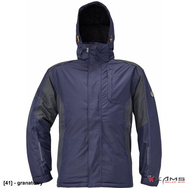 DAYBORO parka - męska kurtka zimowa, odpinany kaptur, polar kołnierz i w kapturze, odblaskowe elementy, 100% poliester - 5 kolorów - S-4XL.