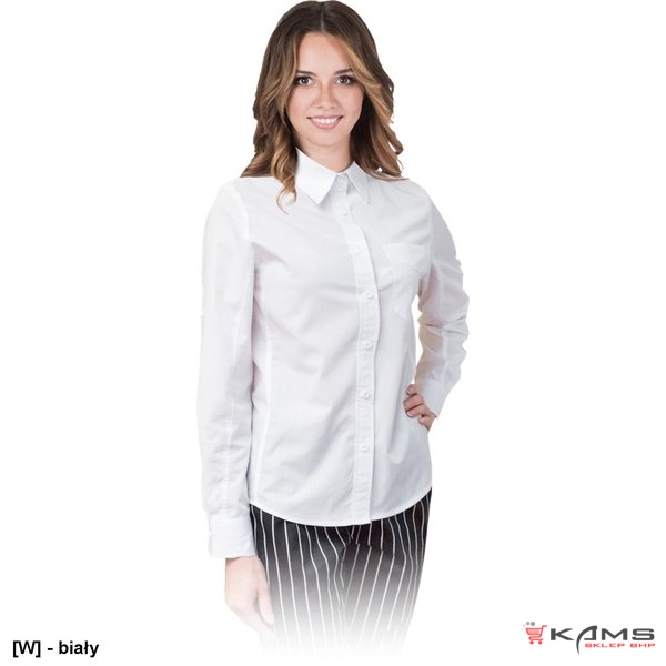FESTIVO-L - Koszula z długim rękawem, damska, 65% poliester, 35% bawełna - S-2XL