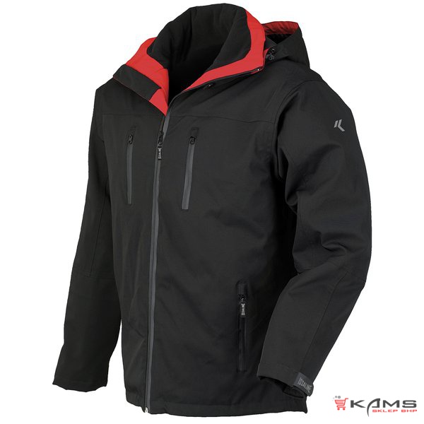FOXY 04522 - Kurtka softshell ocieplana, przeciwdeszczowa i oddychająca, kaptur, 5 kieszeni - S-3XL.