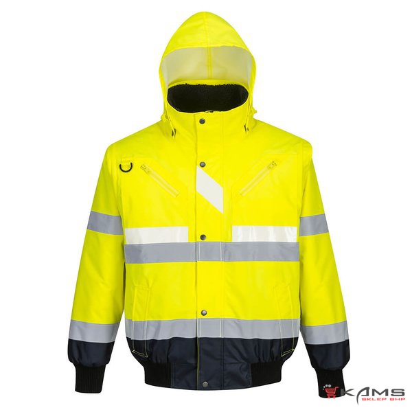 G465 - Kurtka Glowtex 3w1 typu bomber - S-4XL