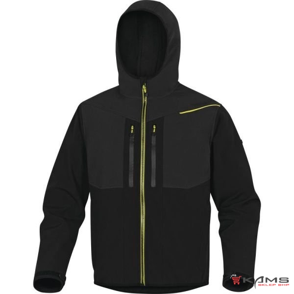 HORTEN2 - KURTKA, "SOFTSHELL", STAŁY KAPUTUR, 3 LAMINOWANE WARSTWY, ODBLASKOWE LAMÓWKI, 4 kolory - S-3XL.