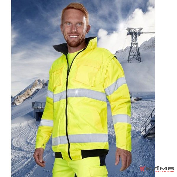 HOWARD REFLEX - wodoodporna kurtka ostrzegawcza HOWARD - 2 kolory - S-5XL.