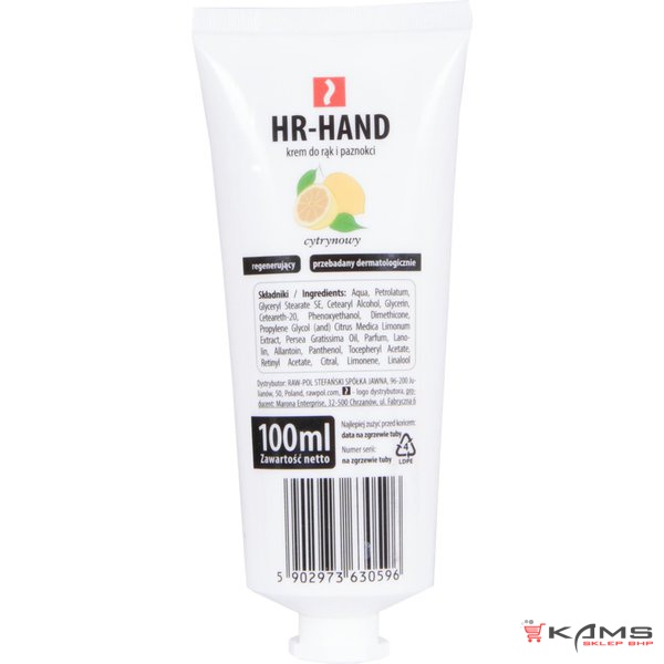 HR-HAND - Krem do codziennej pielęgnacji rąk i paznokci - 100 ml