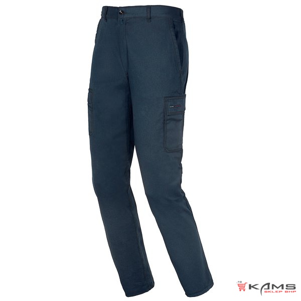 ISSA EASYSTRETCH 8038B - spodnie bojówki 6 kieszeni, 97% bawełna, 3% elastan, 260 g/m2, elastyczny pas - 3 kolory - S-3XL