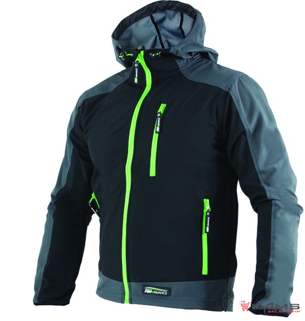 JAY - KURTKA SOFTSHELL SPORTOWA Z KAPTUREM, ELASTYCZNY MATERIAŁ S-78392 - S-3XL.