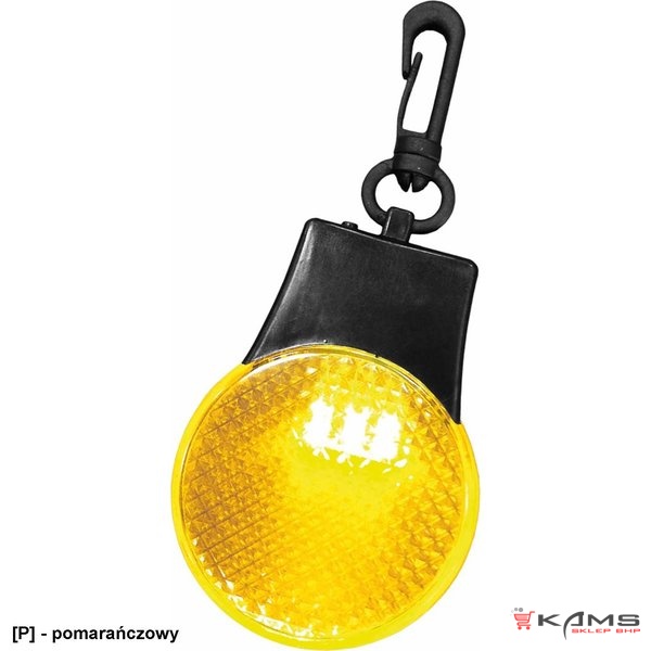 KEYLED - Odblaskowy brelok z diodami LED - 2 kolory