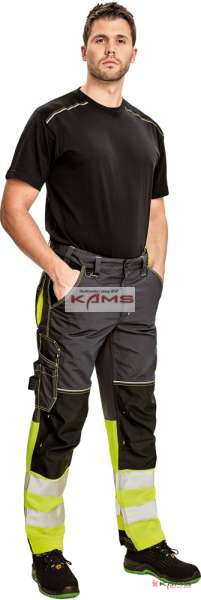 KNOXFIELD REFLEX SPODNIE - spodnie ochronne do pasa, dół nogawek 2 taśmy hi-vis - 3 kolory - 46-64.