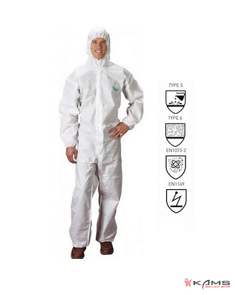 Kombinezon ochronny Lakeland Safegard 76 white