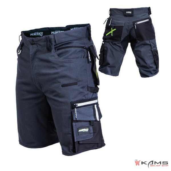 Krótkie Spodnie robocze Professional Flex Line, RIPSTOP, suwak YKK, ODBLASKI 3M - S-3XL