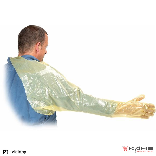 KRU-RVETO - Rękawice inseminacyjne soft z ochraniaczem ramienia dł. 95 cm , grub. 0,025 mm, 50 sztuk - S,L.
