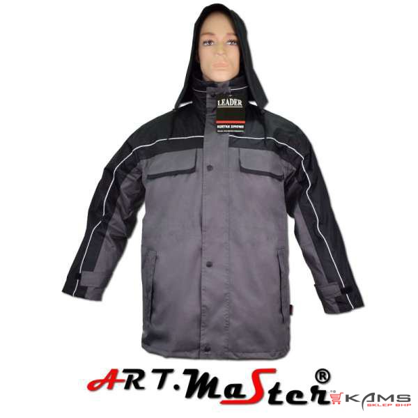 LEADER GREY - Markowa kurtka jesienno-zimowo-wiosenna - M-3XL