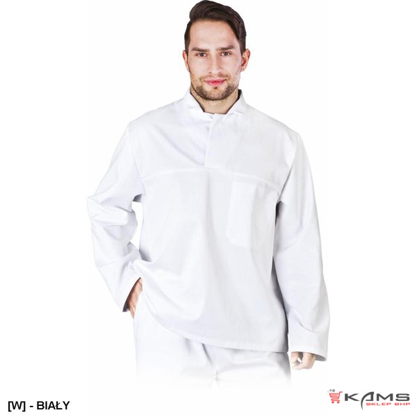 LH-FOOD_JWB - BLUZA DO PRACY W SYSTEMIE HACCP (PRZEMYSŁ SPOŻYWCZY), bez guzików, 65% poliester, 35% bawełna gramatura 210 g/m² - S-3XL