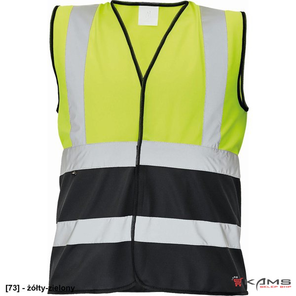LYNX DUO - kamizelka odblaskowa KOLOROWA z kontrastowym kolorem u dołu - 10 kolorów - S-3XL.