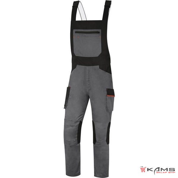 M2SA3 - ogrodniczki robocze poliestr/bawełna, 10 kieszeni - 1 na miarkę, 65% poliester, 35% bawełna, 245 g/m² - 4 kolory - S-5XL.