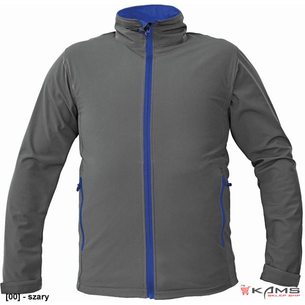 NAMSEN MAN KURTKA SOFTSHELLOWA Z KONTRASTOWYMI ZAMKAMI - 5 kolorów - S-3XL.