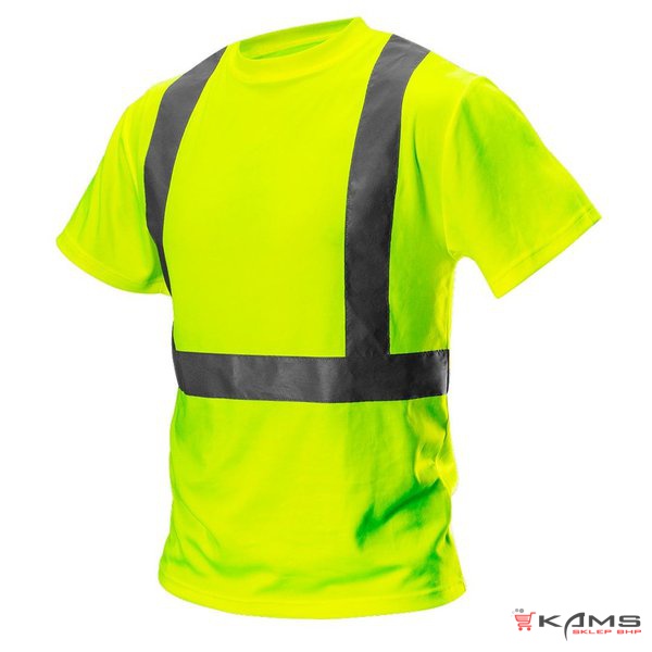 Neo 81-732 - T-shirt ostrzegawczy, lekki i przewiewny, wykonany z dzianiny, żółty
