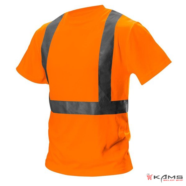 Neo 81-733 - T-shirt ostrzegawczy, lekki i przewiewny, wykonany z dzianiny, pomarańczony