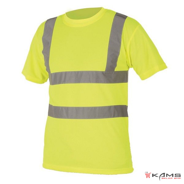 REF 101/102 - KOSZULKA Z PASAMI ODBLASKOWYMI - 55% bawełna, 45% poliester 150 g/m² 2 kolory - S-4XL