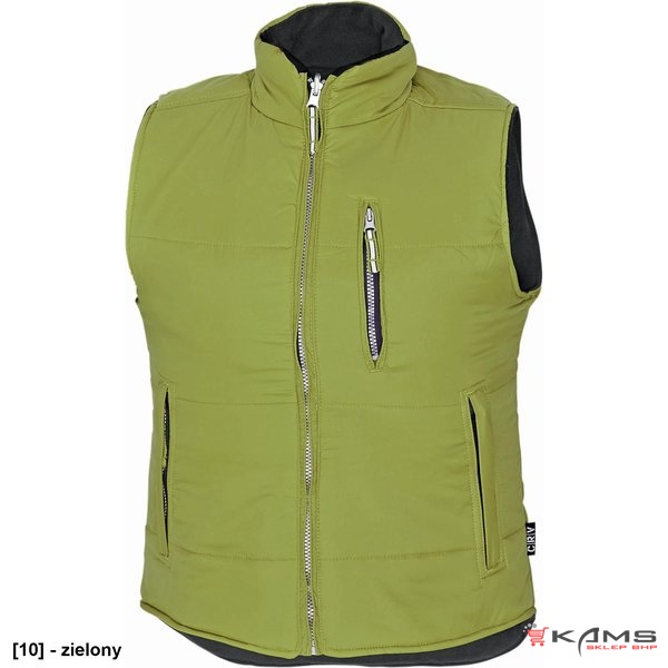ROSEVILLE LADY - dwustronna ocieplana damska kamizelka z wysokim kołnierzem - 4 kolory - XS-3XL.