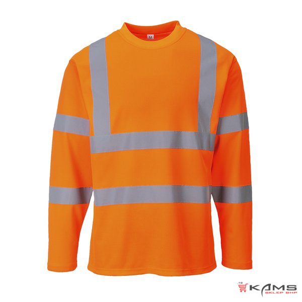 S278 - T-Shirt ostrzegawczy z długimi rękawami - 2 kolory - S-3XL