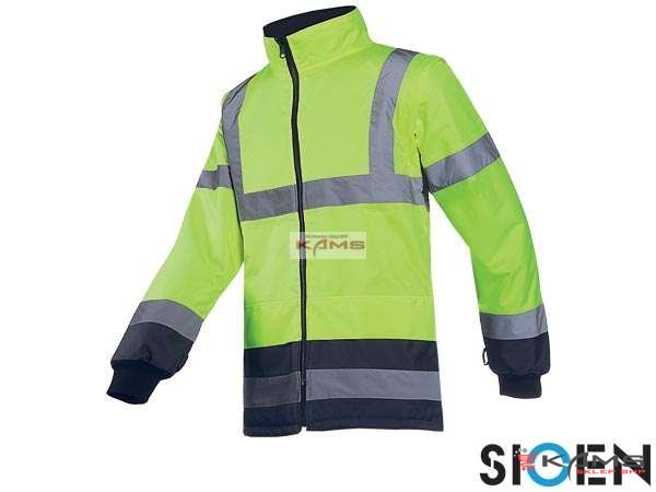 SI-LINFORD - kurtka przeciwdeszczowa odblaskowa, odpinane rękawy, klejone szwy - L-2XL.