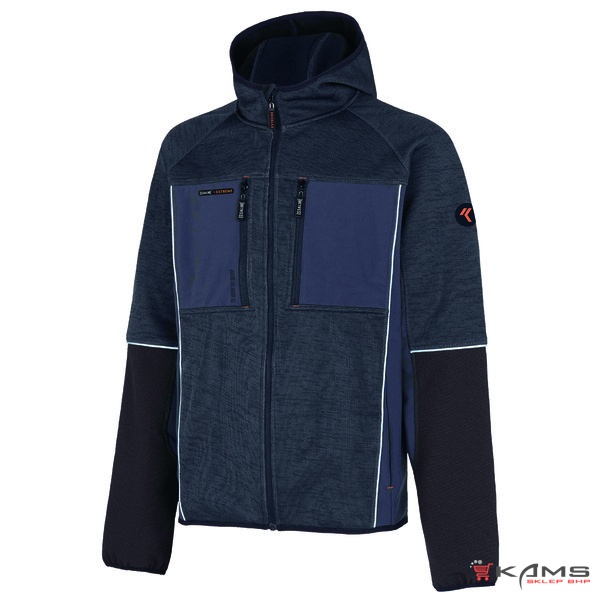 SILKY EXTREME 8880B - kurtka softshellowa ISSA LINE, wodoodporna, kaptur, odblaskowe wstawki - S-3XL