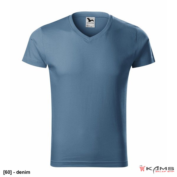 Slim Fit V-neck 146 - ADLER - Koszulka męska, 180 g/m², 14 kolorów - S-3XL