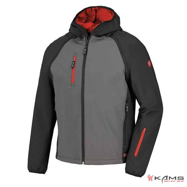 SLY 04518N - wodoodporna, wiatroszczelna i oddychająca kurtka softshell z kapturem - S-3XL