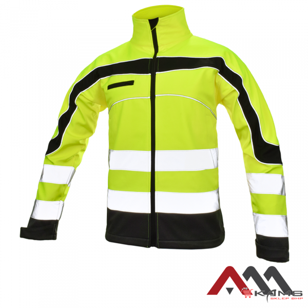 SOFTFLEX – Kurtka softshell z pasami odblaskowymi - 3XL