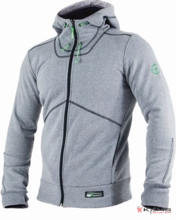 Spartan M - męska zapinana bluza z kapturem, dwuwarstwowa dzianina, elementy odblaskowe - S-3XL.