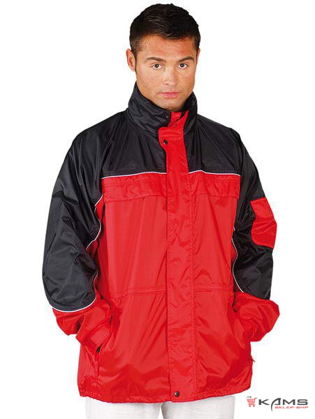 SPRING-RED - odzież ochronna, kurtka wiosenna zabezpieczająca przed wiatrem i deszczem - M-3XL.