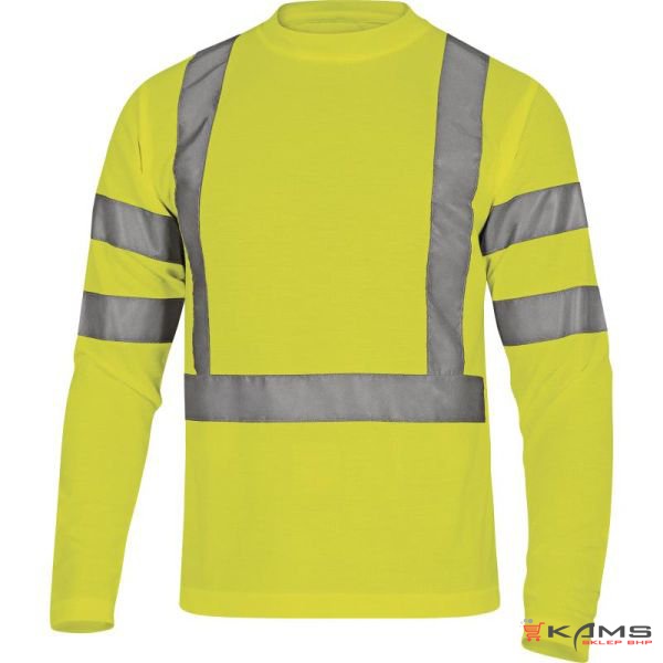 STAR - odblaskowa koszulka długi rękaw siatka 100% poliester 235 g/m² 2 kolory - S-3XL.