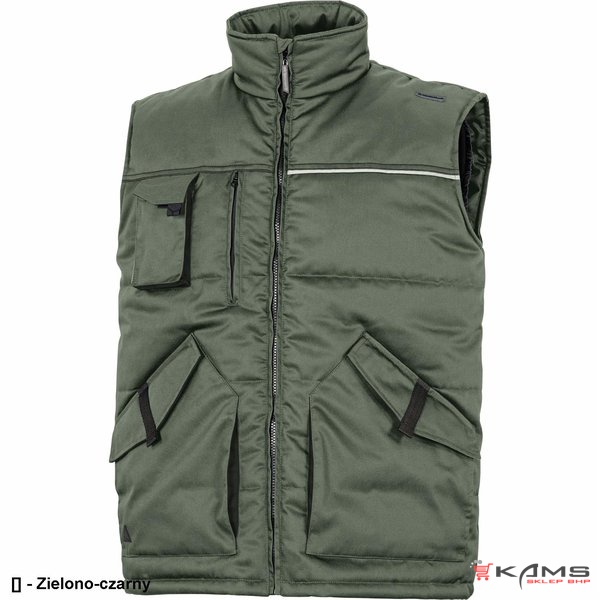 STOCKTON2 - kamizelka ocieplana 9 kieszeni - 4 kolory - S-3XL.