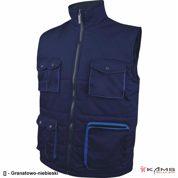 STOCKTON - kamizelka ocieplana czarno-szary - S-3XL.