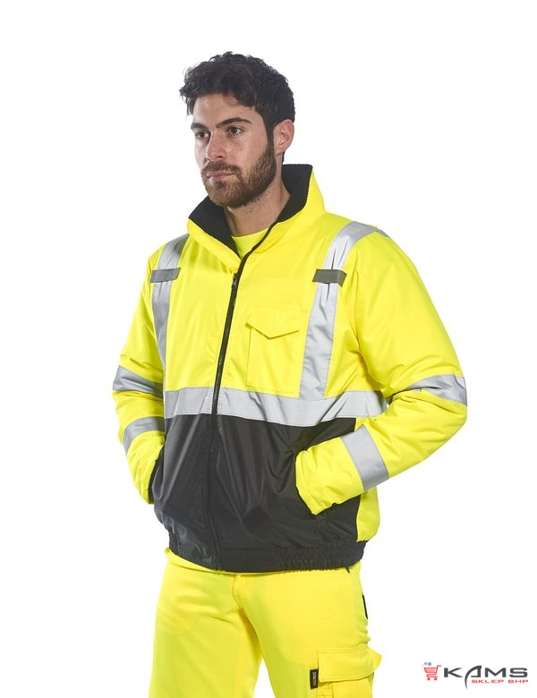S363 - Kurtka ostrzegawcza ocieplana Bomber Value - S-5XL.