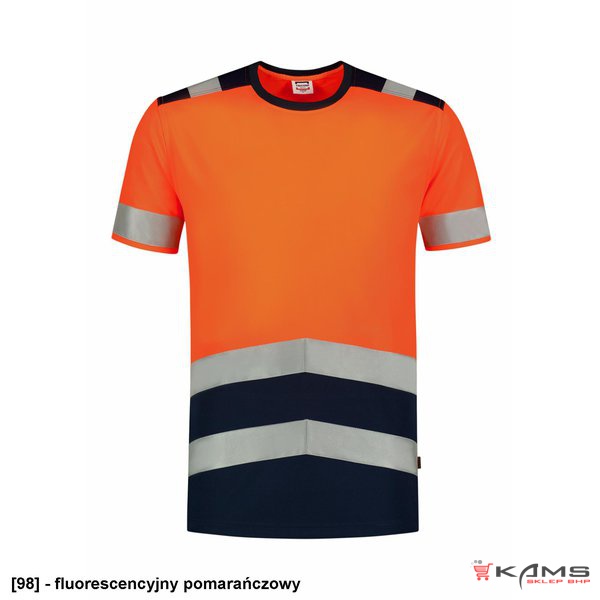 T-Shirt High Vis Bicolor T01 - ADLER - Koszulka unisex, 180 g/m², 100% poliester, 2 kolory - S-3XL