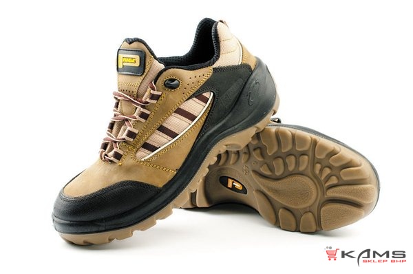 TOP TREKKING DIATTO S1 - nubukowe półbuty ochronne, metalowy podnosek, antystatyczna i antypoślizgowa podeszwą PU/TPU odporna na olej i kwasy - 38-48